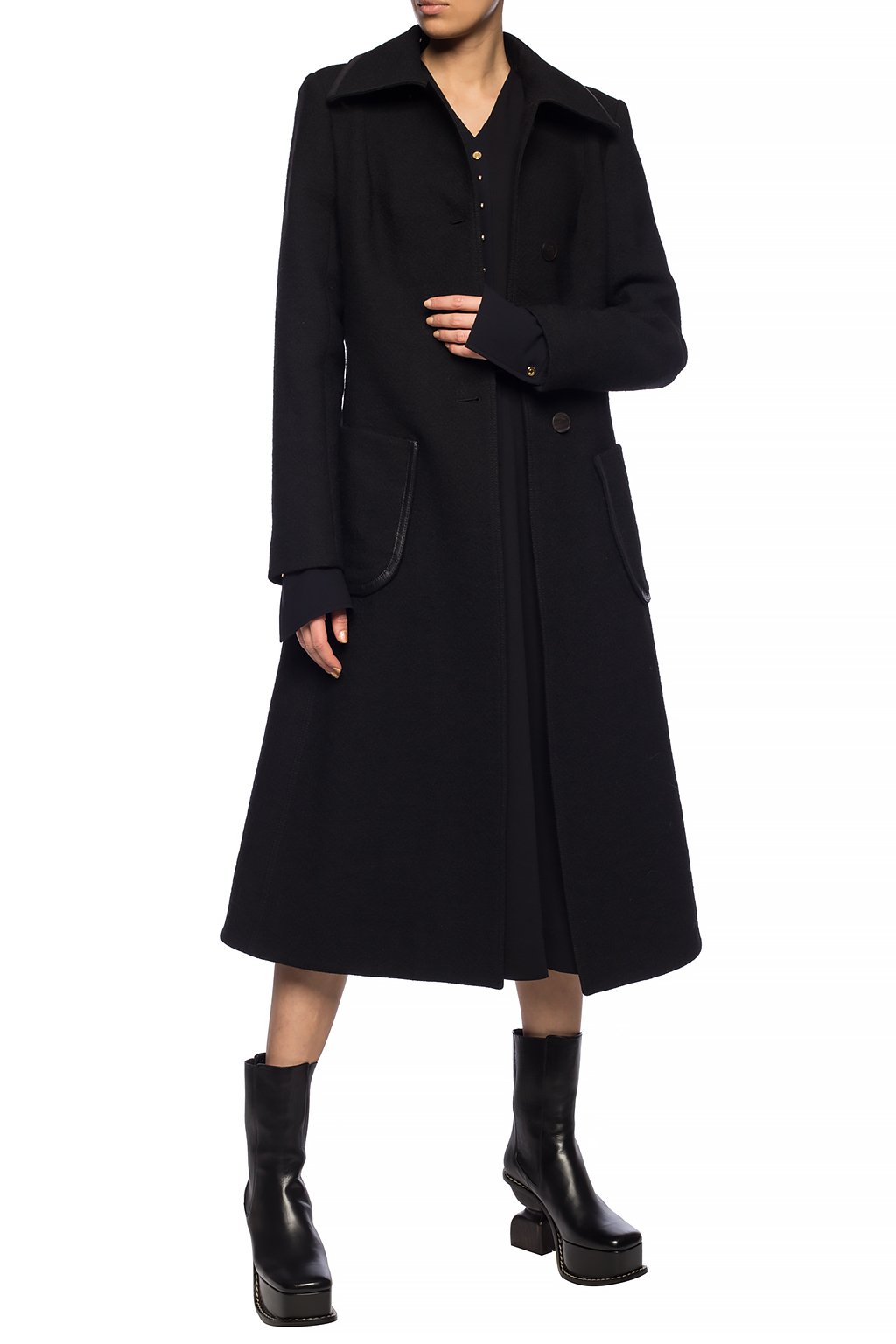 Loewe Wool coat SchaferandweinerShops Women s Clothing cubi handbag loewe bag ecru black